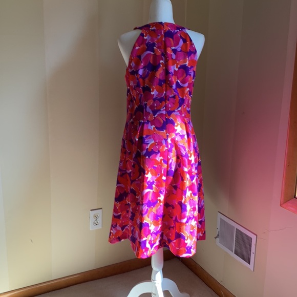 Ladies, beautiful, pink, and purple and orange, multi colored dress - Picture 4 of 6